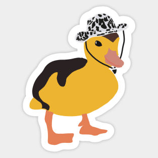 Cowboy duck Sticker